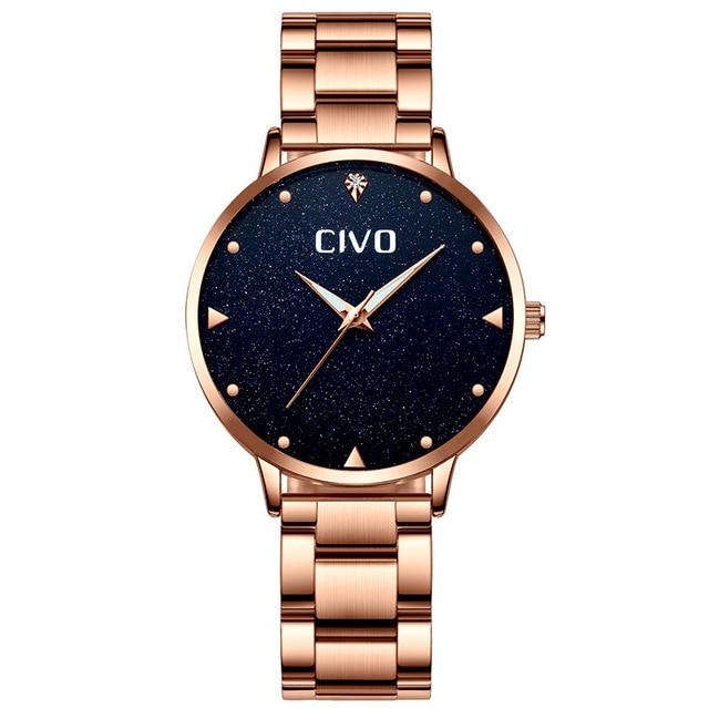 8002C | Quartz Women Watch | Stainless Steel Band