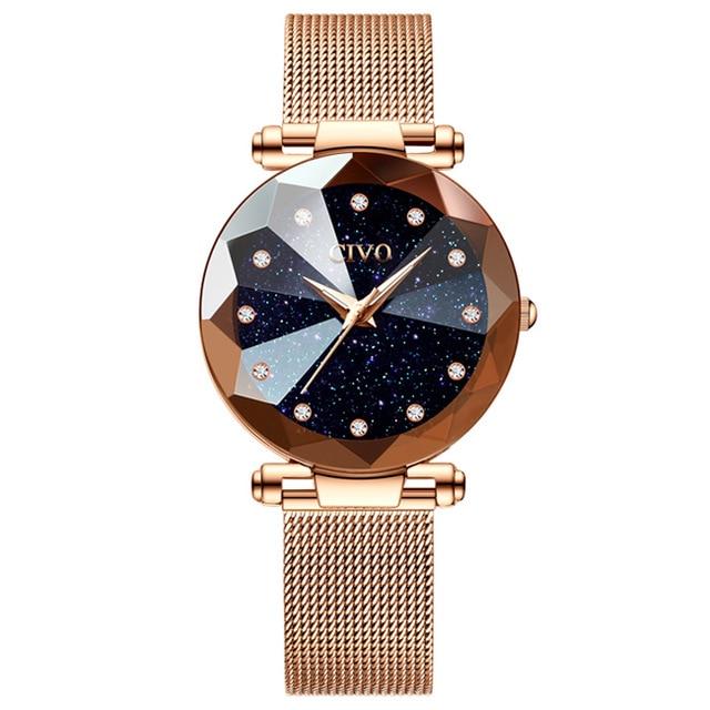 8064C | Quarzuhr für Damen | Mesh-Armband