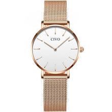 Laden Sie das Bild in den Galerie-Viewer, 8084C | Quarzuhr für Damen | Mesh-Armband
