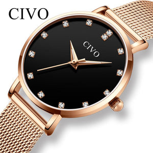 8055C | Quartz Women Watch | Mesh Band