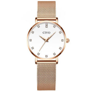 8055C | Quartz Women Watch | Mesh Band