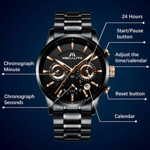 8007M | Quartz Men Watch | Stainless Steel Band